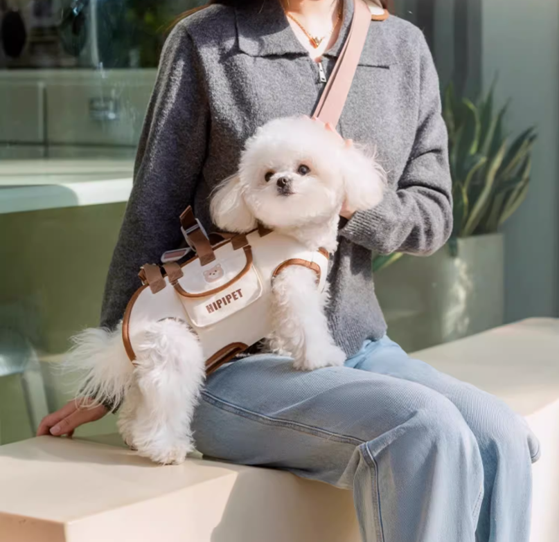Ergonomic Dog Carrier Bag – AirMesh, Crossbody & Sizes S–XL