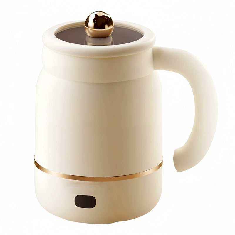 Portable Electric Cooking Mug – 900ml Ceramic, 40-80°C Control & Nonstick Coating