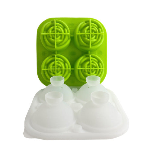 3D Rose Ice Cube Tray – Food-Grade Silicone, 6cm Cubes & 4 Cavities