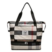 Foldable Travel Duffel Bag – Wet Compartment, 20-35L Capacity & Trolley Strap