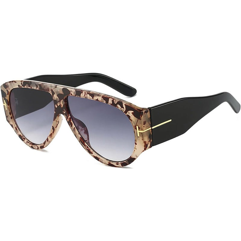 Oversized Aviator Sunglasses – Unisex, UV400 Protection & Metal Frame