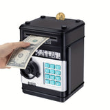 Electronic Money Bank with Code Lock – Sound & LED, Coins & Notes, ABS