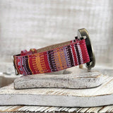 Watch with Multicolor Rainbow Pattern & Braided Band - Elyvra