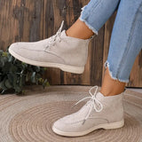 Maxime modern leather women's shoes - Beige White