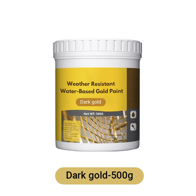 Metallic Gold Paint 500g – Water-Based, Weatherproof & Multi-Surface