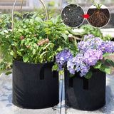 Felt Grow Bags – Breathable Fabric, Drainage & 4-26L with Handles