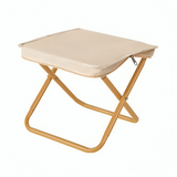 Folding Camping Stool – Stainless Steel, Holds 100kg, Compact 26×6cm, Portable