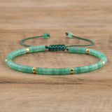 Seraphina – Braided Bracelet with 2.4mm Natural Stone Beads