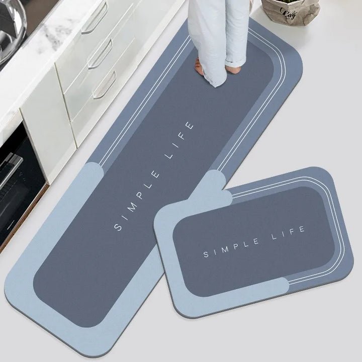Microfiber Absorbent Floor Mat – Non-Slip, Machine-Washable & Kitchen Bath