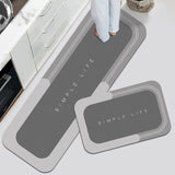 Microfiber Absorbent Floor Mat – Non-Slip, Machine-Washable & Kitchen Bath