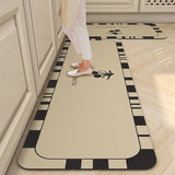 Microfiber Absorbent Floor Mat – Non-Slip, Machine-Washable & Kitchen Bath