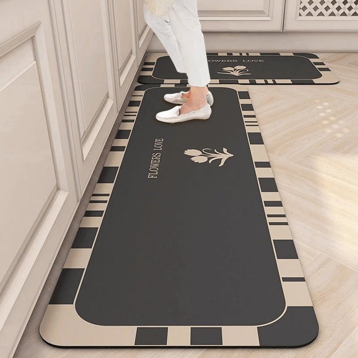 Microfiber Absorbent Floor Mat – Non-Slip, Machine-Washable & Kitchen Bath