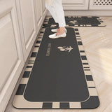 Microfiber Absorbent Floor Mat – Non-Slip, Machine-Washable & Kitchen Bath