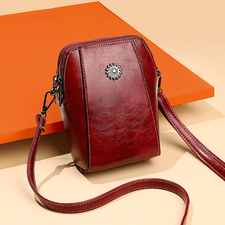 Optimized Product Title: **Kleine Lederoptik Crossbody-Tasche mit Verstellbarem Riemen & Mehreren Fächern – Stilvolle Damenhandtasche für Alltag und Freizeit**