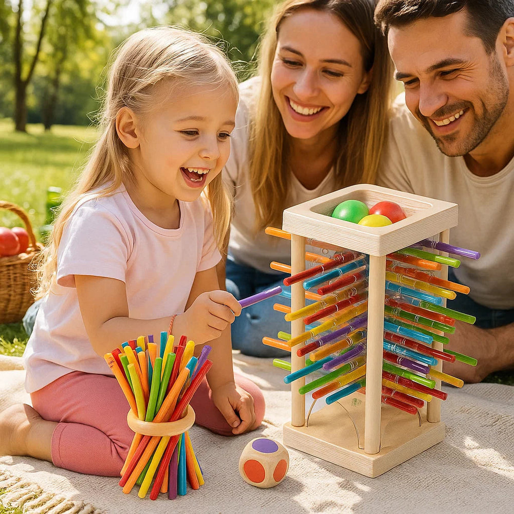 Enhanced Product Title: "3-in-1 Holzstäbchen Stapelspiel – Fördert Feinmotorik und Kreativität für Kinder" 

This title includes relevant keywords for better visibility in Google Shopping while clearly conveying the product's purpose and benefits.