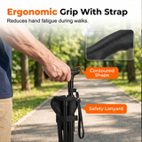 Folding Walking Cane with Seat – Height-Adjustable 80-101 cm & 100 kg Capacity