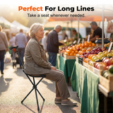 Folding Walking Cane with Seat – Height-Adjustable 80-101 cm & 100 kg Capacity
