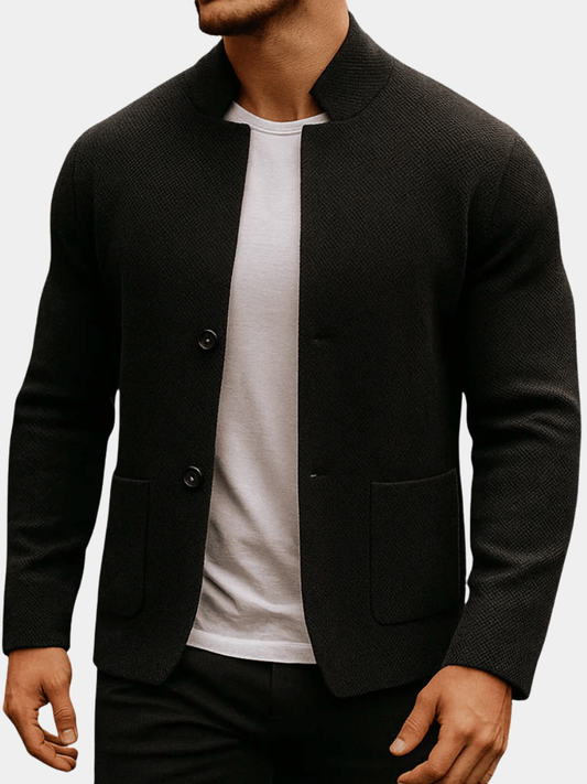 LAURENT MONACO Men's Knit Textured Vest - Stylish & Comfortable Layering Piece
