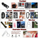 Tactical Survival Gear Backpack Multi Tool First Aid Kit