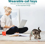 Automatic Laser Cat Collar – Hands-Free Play, Adjustable 20-31cm & Auto Cycles