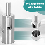 9-Gauge Wire Twister Drill Attachment – Hardened Steel, Triangular Shank & Fence Tool