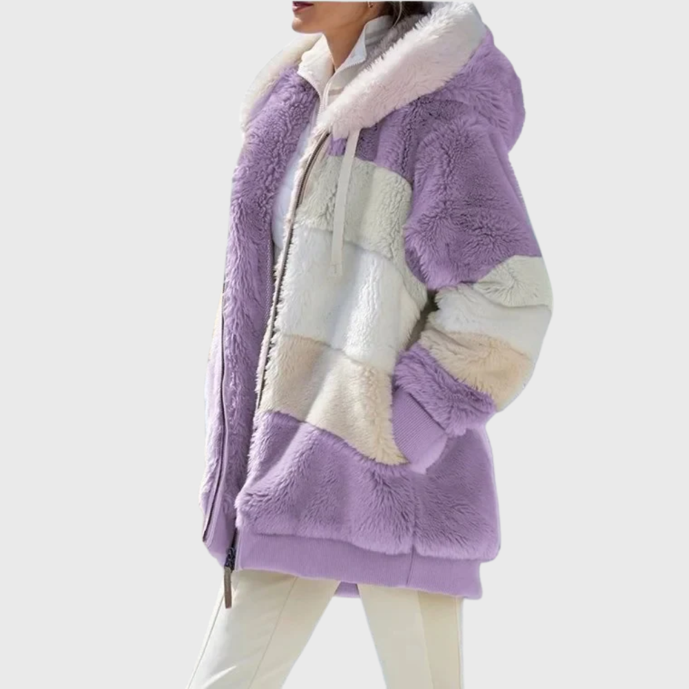 Women's hooded coat, view 3