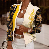 Women's high neck bomber jacket, view 1