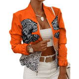 Women's high neck bomber jacket, view 4