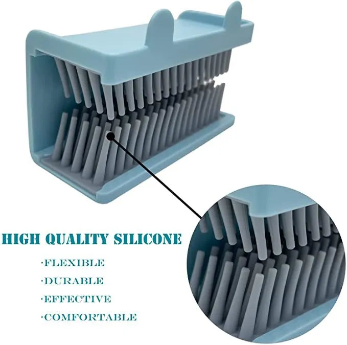 Silicone Shower Hair Catcher – 3M Adhesive, 10×8cm & Reusable 2-Pack