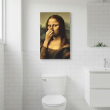 Optimized Product Title: "Humorvolles Renaissance Damen Leinwandbild für Badezimmer – Witzige Wandkunst für stilvolle Badezimmerdekoration" 

This title includes relevant keywords while enhancing clarity and appeal for potential buyers.