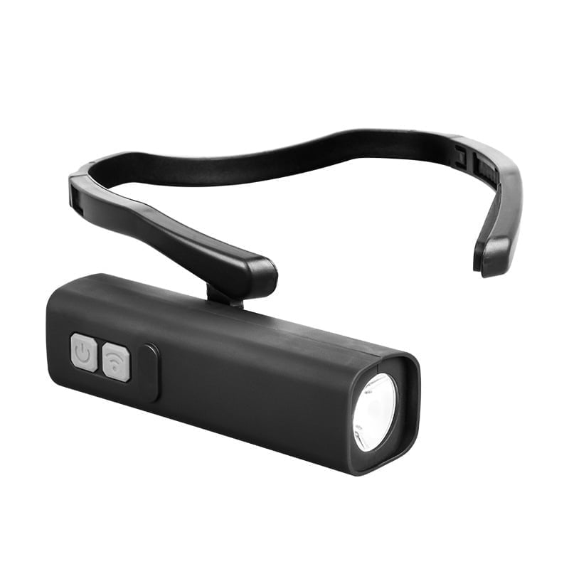 Gesture-Control LED Ear-Hook Headlamp – 1000mAh, USB-C Rechargeable & Water-Resistant