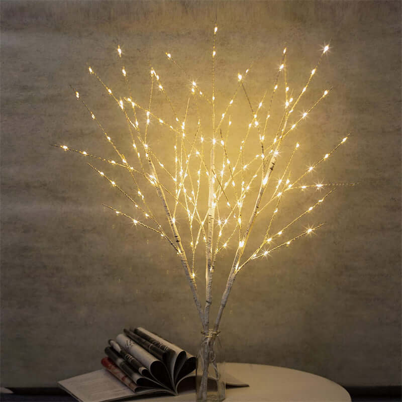 LED Birch Tree Christmas Lights – 100 Warm White LED Decoration
