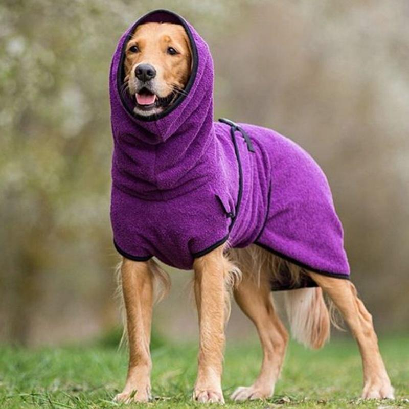 Adjustable Pet Bathrobe - Comfortable & Stylish Dog/Cat Robe for Drying & Warmth