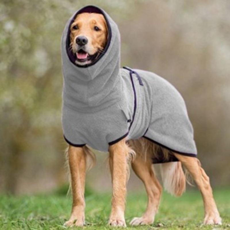 Adjustable Pet Bathrobe - Comfortable & Stylish Dog/Cat Robe for Drying & Warmth