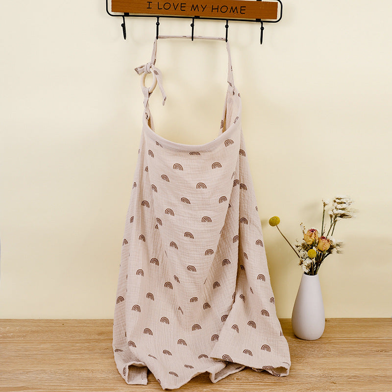 Adjustable Cotton Nursing Cover - Stylish & Comfortable Privacy Solution for Breastfeeding Moms
