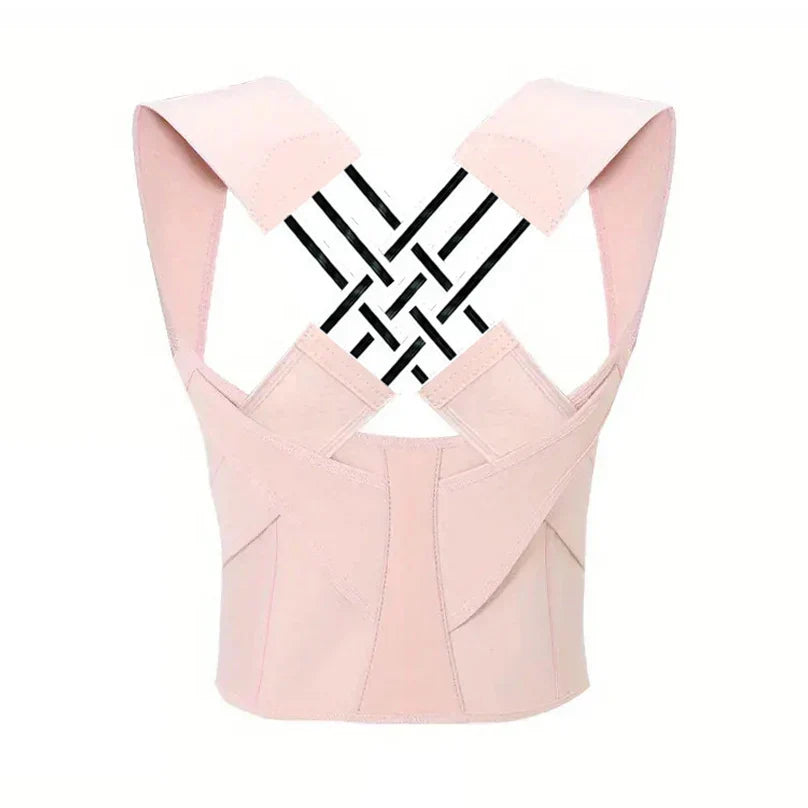 Adjustable Breathable Posture Corrector for Women & Children - Comfortable Back Support for Improved Posture