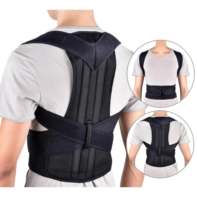 Adjustable Breathable Posture Corrector for Women & Children - Comfortable Back Support for Improved Posture