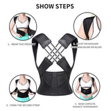 Adjustable Breathable Posture Corrector for Women & Children - Comfortable Back Support for Improved Posture