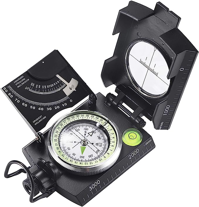 Enhanced Product Title: "Präziser Militär-Kompass mit Klinometer – Stromlose Navigation für Outdoor-Abenteuer" 

This title emphasizes precision and outdoor use while maintaining relevant keywords for better visibility in Google Shopping.