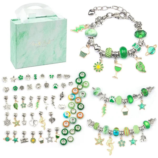 Kids Jewelry Making Kit – 100+ Beads, Charms & Adjustable Chains