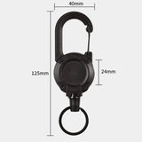 Kalsten | Heavy-Duty Tactical Retractable Keychain – Multi-Use Outdoor Carabiner Tool