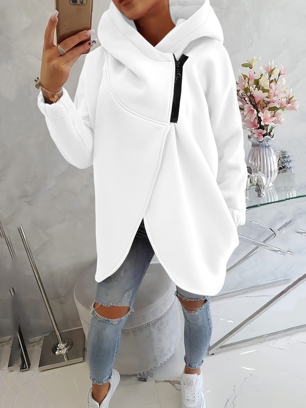 Enhanced Product Title: Emma™ Women's Cozy Zip-Up Hoodie - Stylish & Comfortable Fleece Jacket for Everyday Wear

This optimized title includes relevant keywords while maintaining clarity and appeal for potential customers.