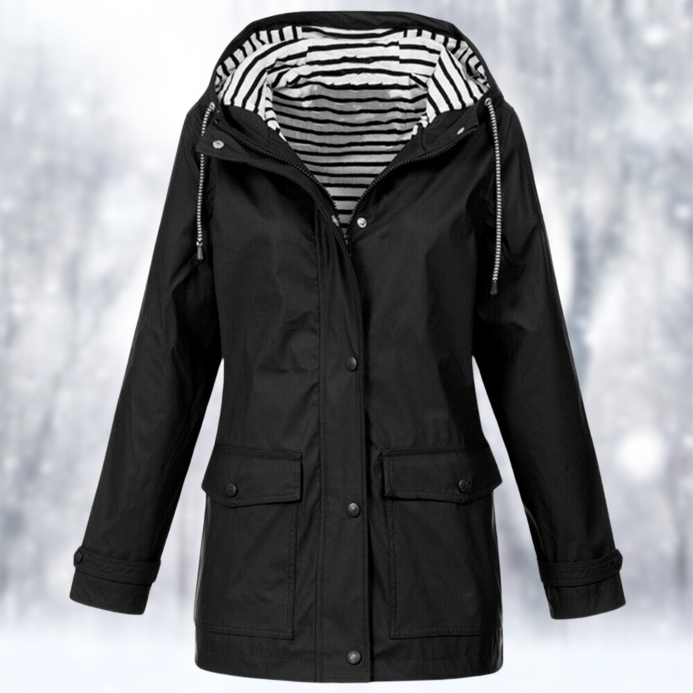 Women's hooded coat, view 2