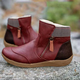 Women's side zip ankle boots, view 5
