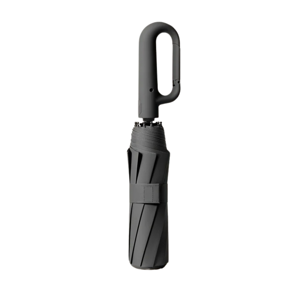 Compact Automatic Folding Windproof Umbrella with Ergonomic Clip Handle - Durable & Lightweight Design