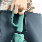 Compact Automatic Folding Windproof Umbrella with Ergonomic Clip Handle - Durable & Lightweight Design