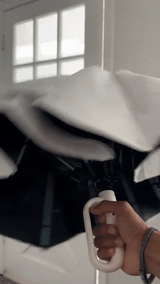 Compact Automatic Folding Windproof Umbrella with Ergonomic Clip Handle - Durable & Lightweight Design