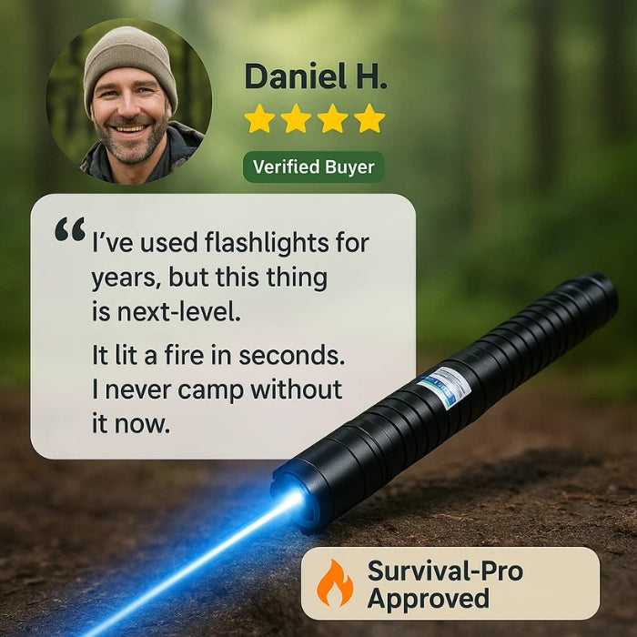 AeroForge Pro High-Intensity Waterproof Laser Torch - Ultimate Survival Light for Outdoor Adventures