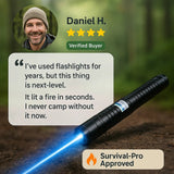 AeroForge Pro High-Intensity Waterproof Laser Torch - Ultimate Survival Light for Outdoor Adventures