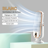 AeroLux Elite Personal Fan | Dual Motor, USB Rechargeable, Ultra Quiet, 720° Adjustable Angles, Portable Cooling Solution